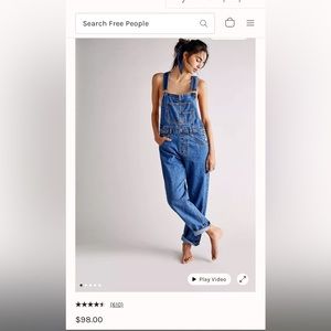 We The Free Denim Ziggy Overalls